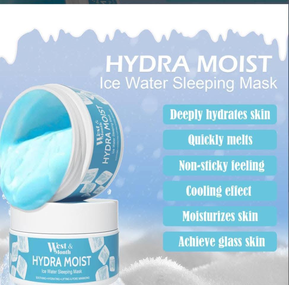 Mască de dormit JSkin Beauty Hydra Moist Ice Water pentru femei 2 buc