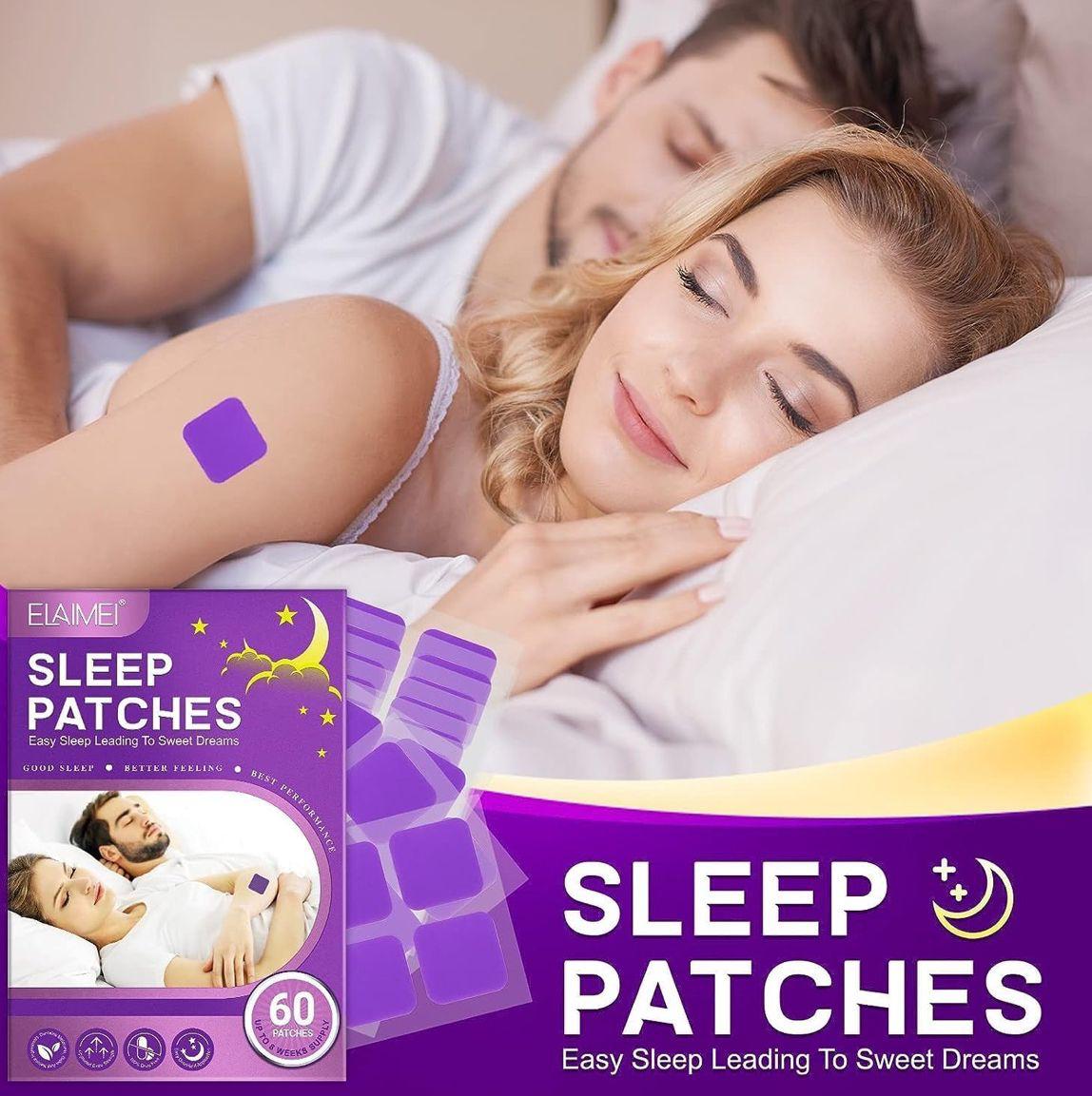 Plasturi de somn pentru adulti, natural pe baza de plante, usor de aplicat, Mov, 60 bucati