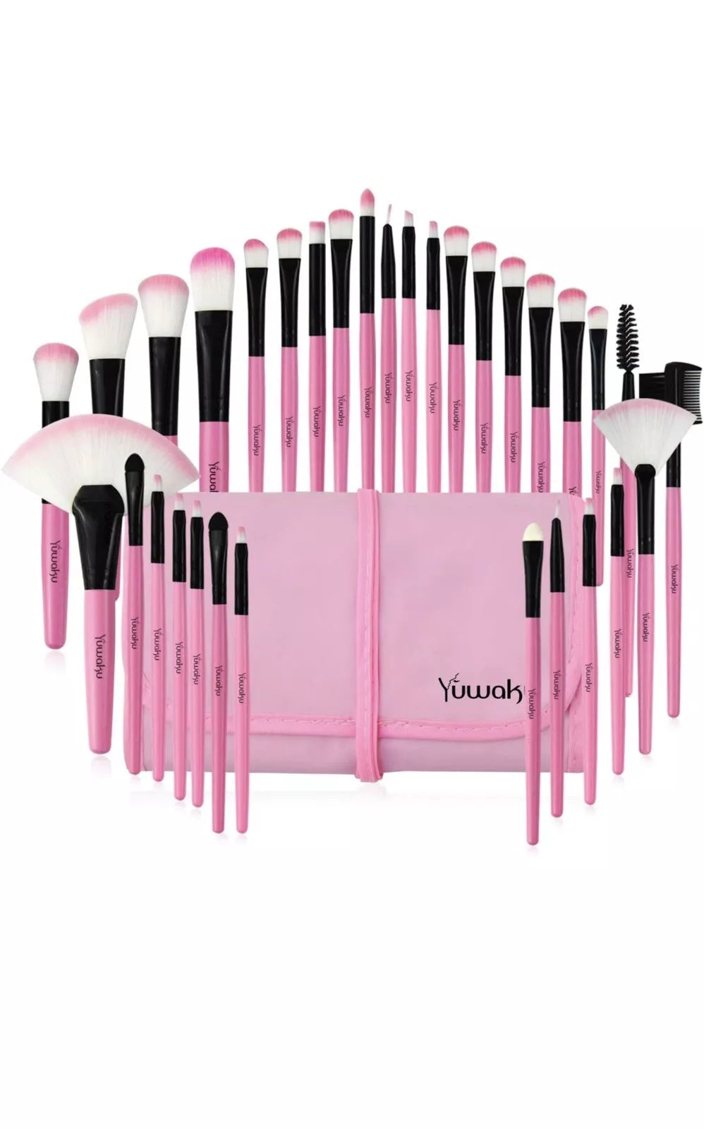 Set de 32 pensule de machiaj, aplicatoare Yuwaku