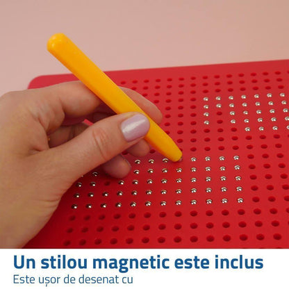 Tablă de desen magnetică  roșie 380pcs