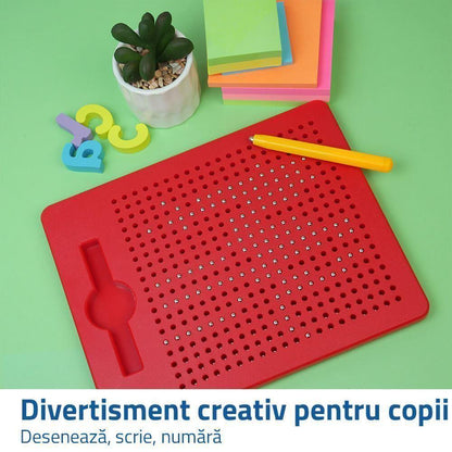 Tablă de desen magnetică  roșie 380pcs