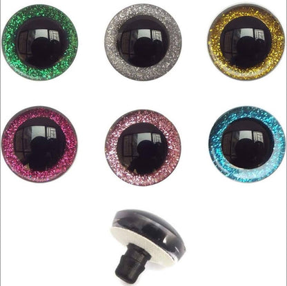 60 buc,Set Ochi de Siguranta cu Glitter Colorat pentru Jucarii de Plus