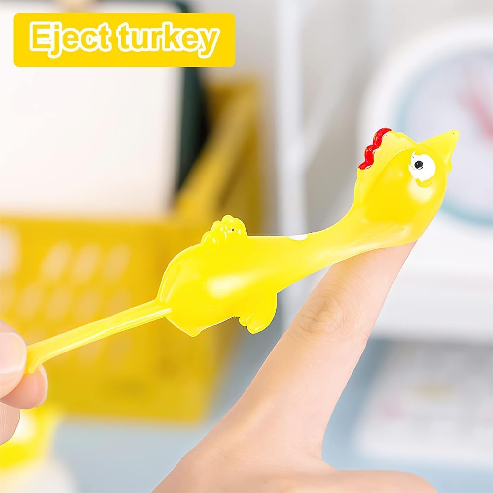 Set de 26 Jucarii interactive, Pui zburatori cu prastie