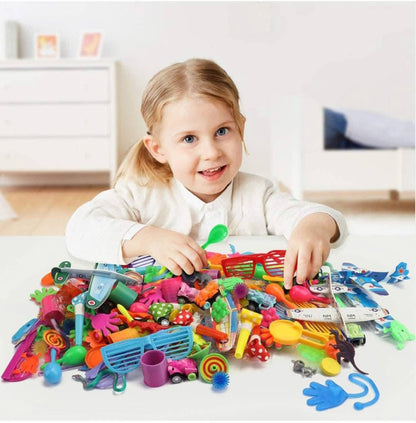 200 buc cadouri de petrecere pentru copii, cutie cu premii de carnaval, asortiment de jucării pentru umplutura pungilor cu bunătăți