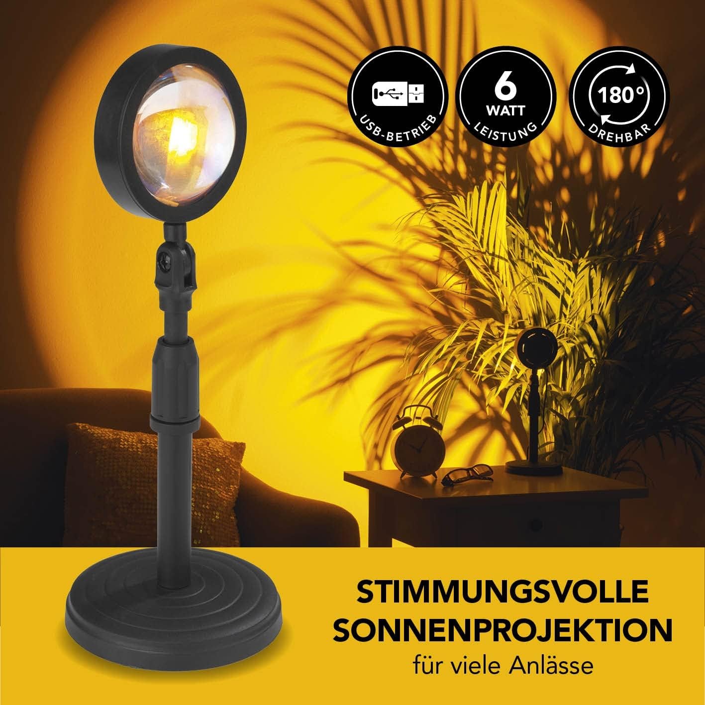 Proiector cu lampa, efect de apus de soare,Maxxmee