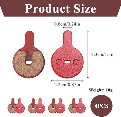 4 perechi de plăcuțe de frână rotunde pentru biciclete, biciclete de munte