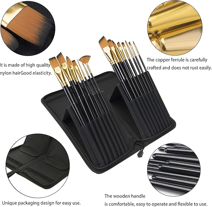 Set de 15 pensule profesionale Fuumuui