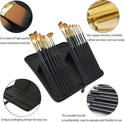 Set de 15 pensule profesionale Fuumuui