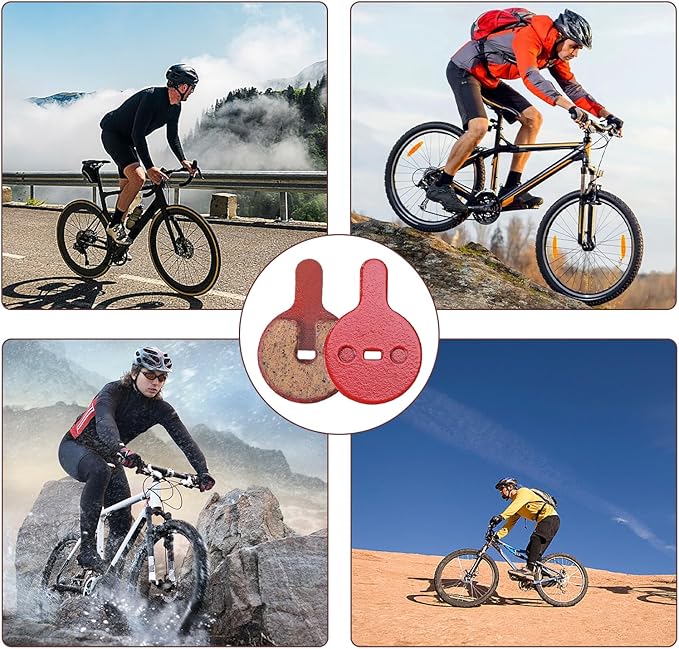 4 perechi de plăcuțe de frână rotunde pentru biciclete, biciclete de munte