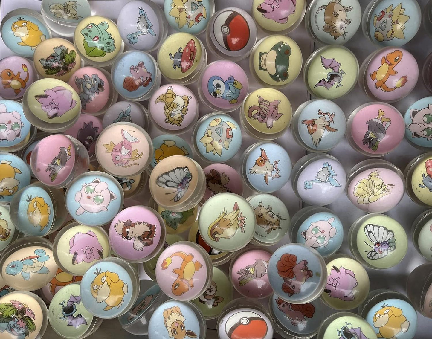 Mingi pentru copii JSAN, pachet de 20, 32mm,antistres,Pokemon