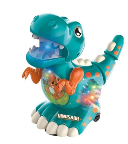 Jucărie cu dinozaur rotativ la 360 de grade cu muzică și proiecție luminoasă, jucarie interactiva