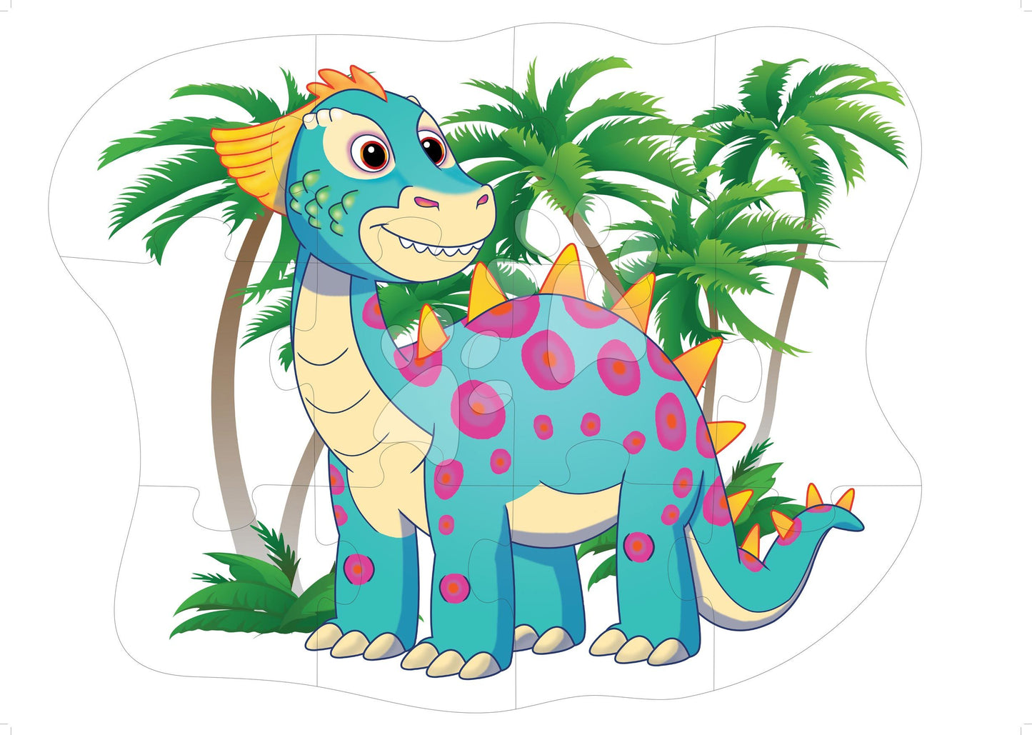 Maxi Puzzle de 12buc Dinozaur