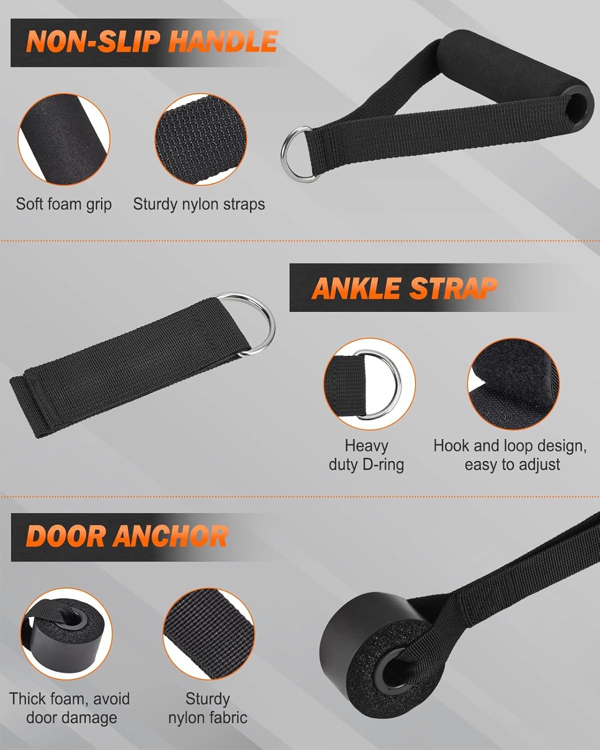 Set antrenament extensor cu 6 Benzi de rezistenta Zacro pentru antrenament, 270 LBS