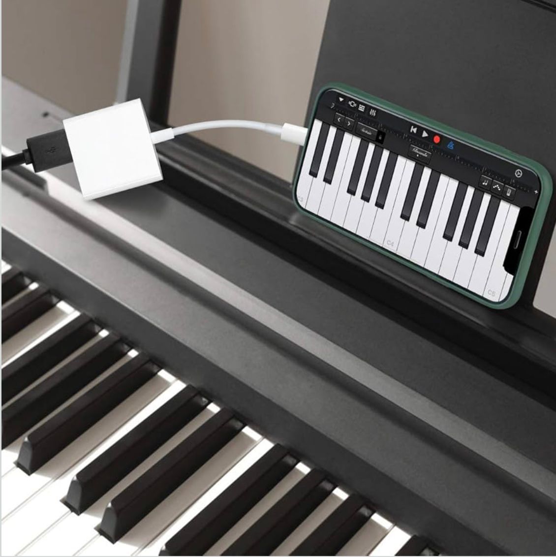 Adaptor telefon, Lightning la USB, Alb,pentru anumite Apple Iphone