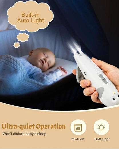 Set de îngrijire unghii Lictin, 26 în 1, 6 capete de șlefuire, gri