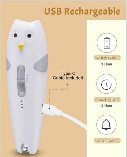 Set de îngrijire unghii Lictin, 26 în 1, 6 capete de șlefuire, gri
