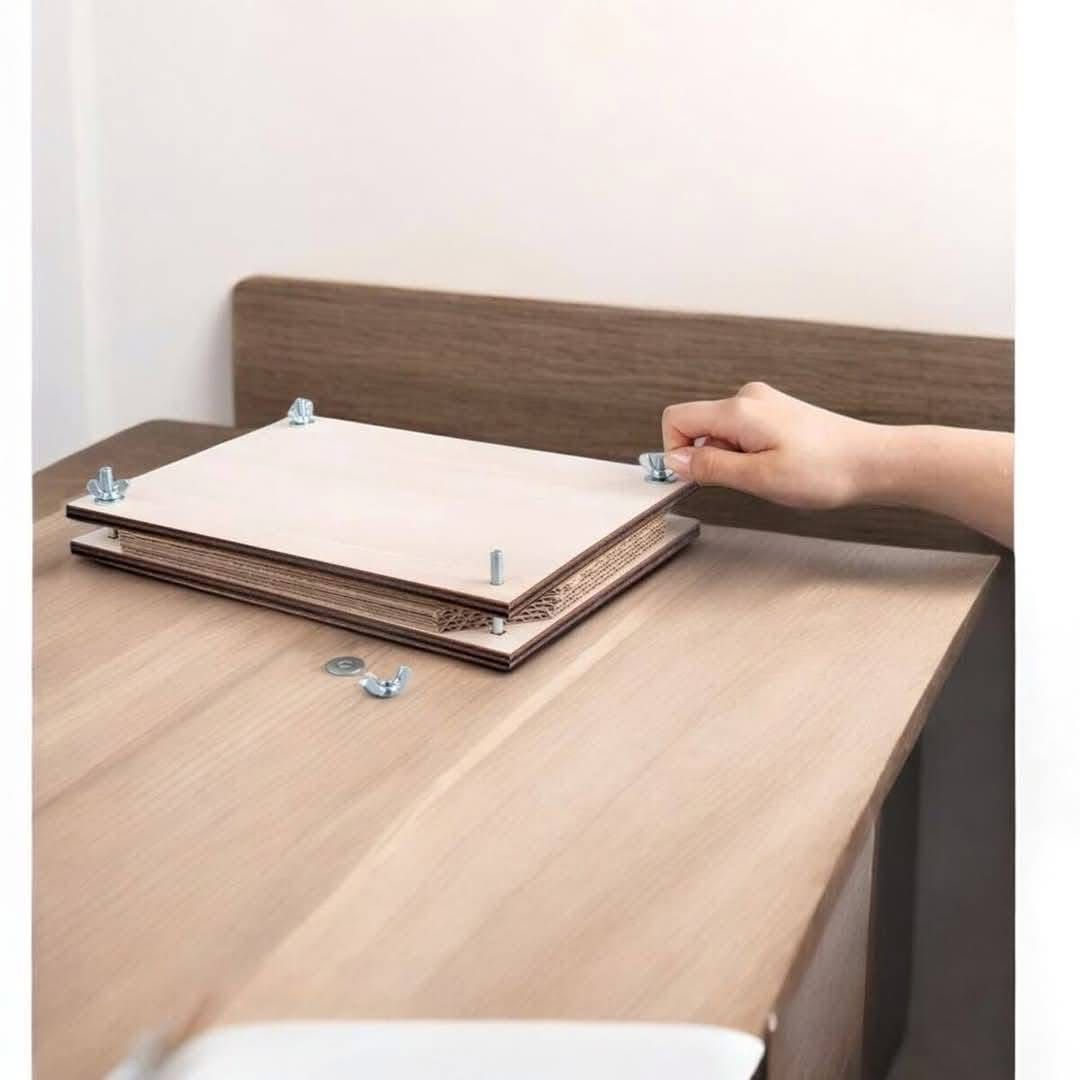 Presă de flori din lemn A4 – usucă ușor și păstrează plantele și florile