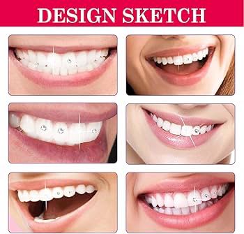 Kit de bijuterii dentare, cristale colorate si albe,Kit de pietre prețioase pentru dinți reflectorizante DIY