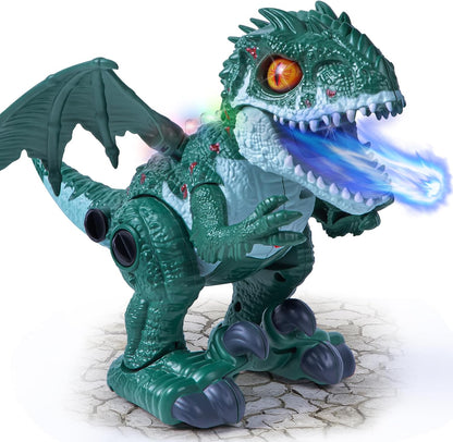 Jucărie de dinozaur  pentru copii cu apă pulverizată, dragon de jucărie cu lumini