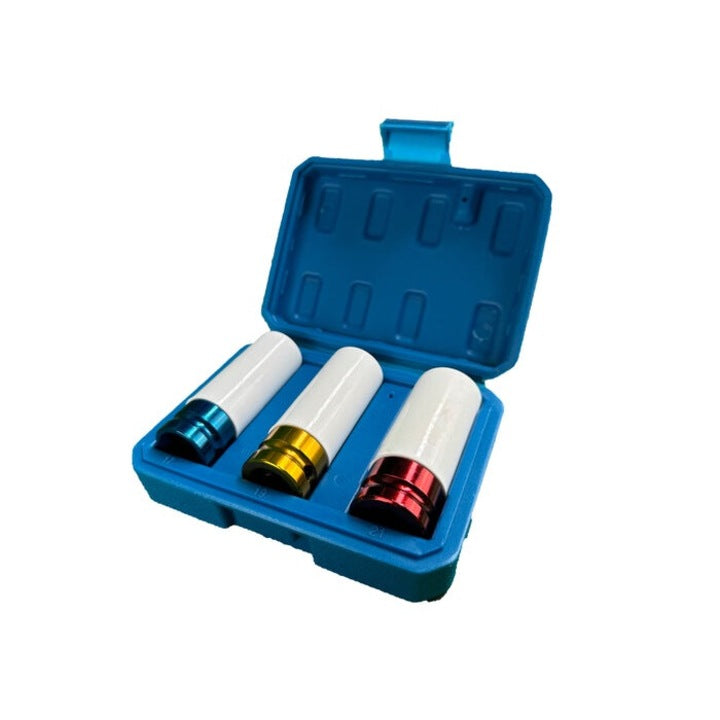 Set 3 chei tubulare cu proiectie pentru jante aliaj, 17-19-21 mm