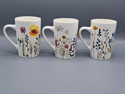 Set de 3 căni Weltbild „Flores” 385ml